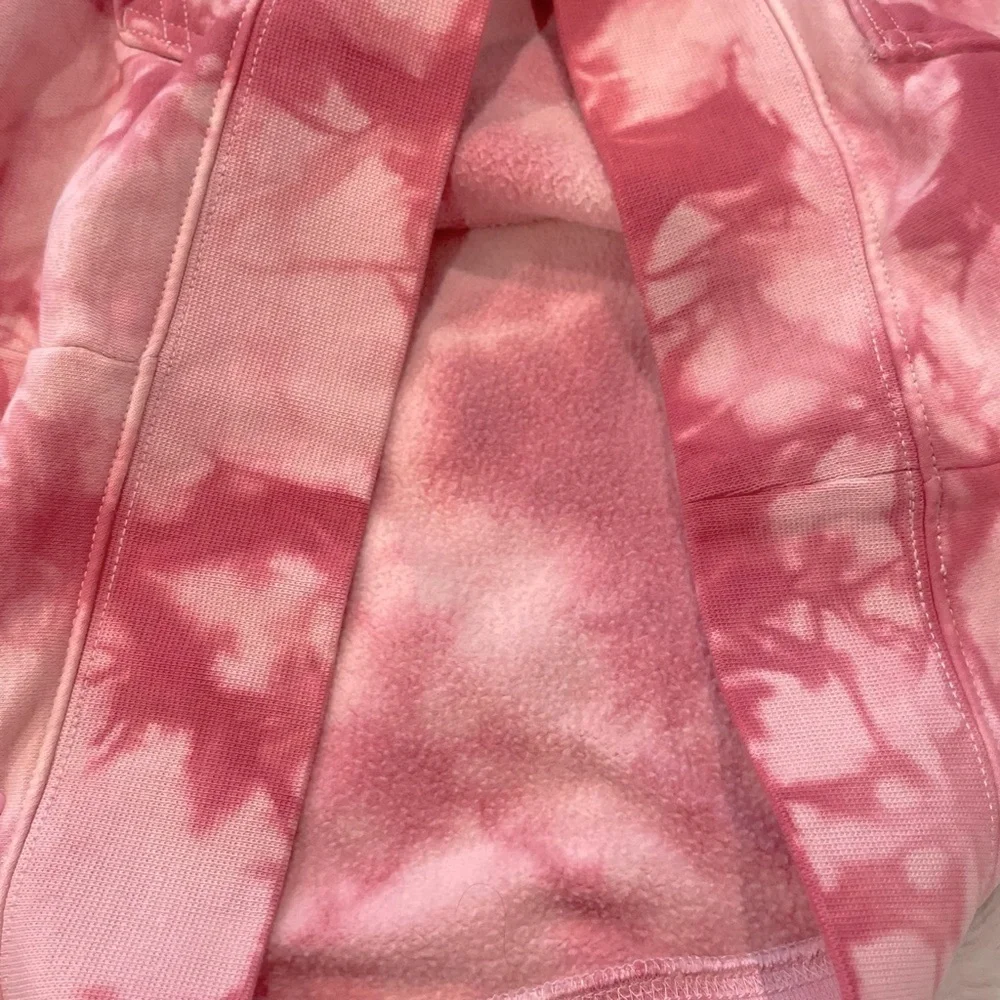 Gap Teen Pink Tie Dye Print Long Sleeve Pullover Hoodie Size 14/16